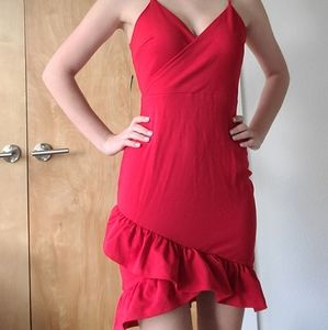 Red Lulu's dress
